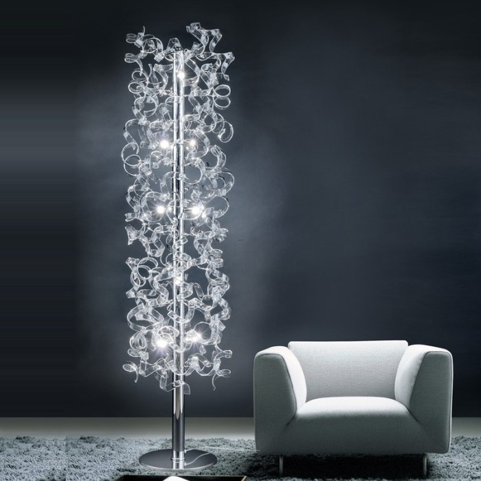 Wohnzimmerlampen mit schlanken Designs und filigranen Formen